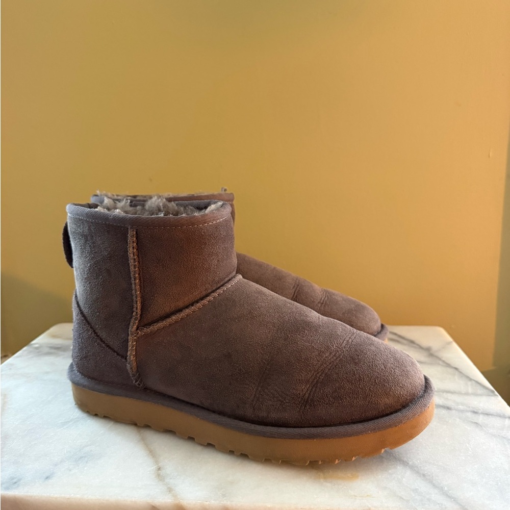 UGG Mini Classic II Suede Ankle Boots